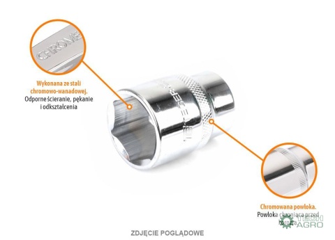 Klucz nasadowy 3/4" sześciokątny 21 mm / TEGER