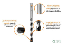 Wiertło do betonu widiowe - PRO SUPER BAS 10x200 mm / TEGER